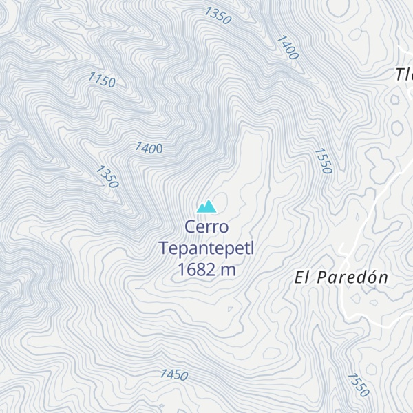 Map of Cerro Tepantepetl