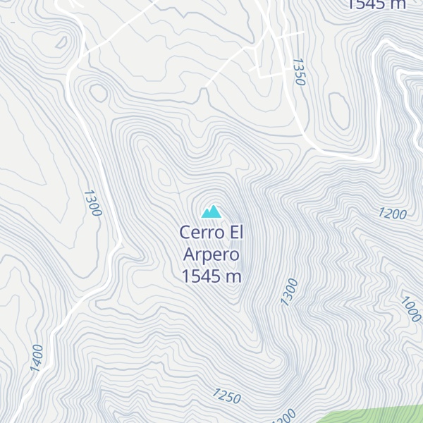 Map of Cerro El Arpero
