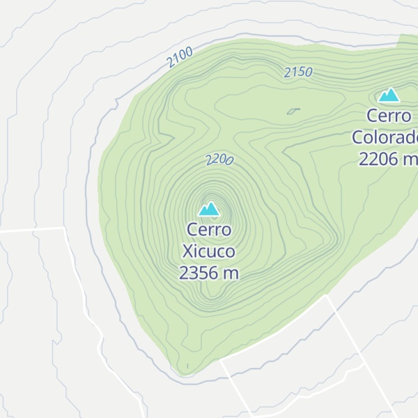 Map of Cerro Xicuco