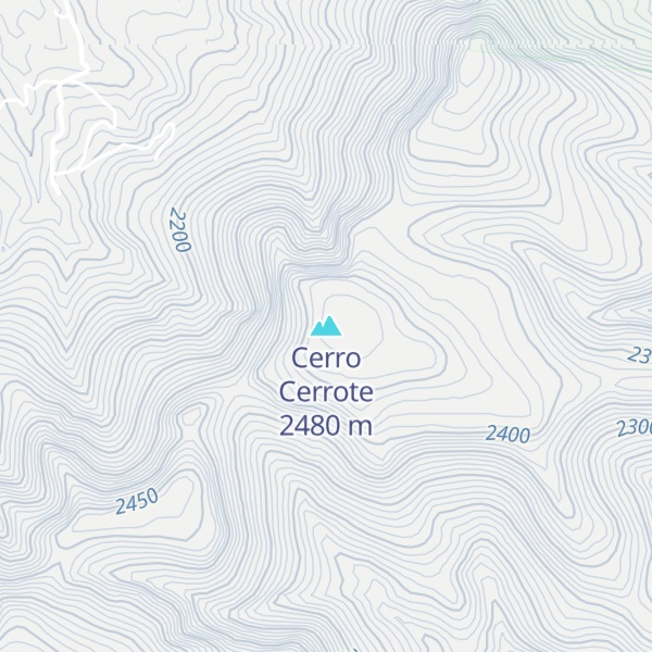 Map of Cerro Cerrote