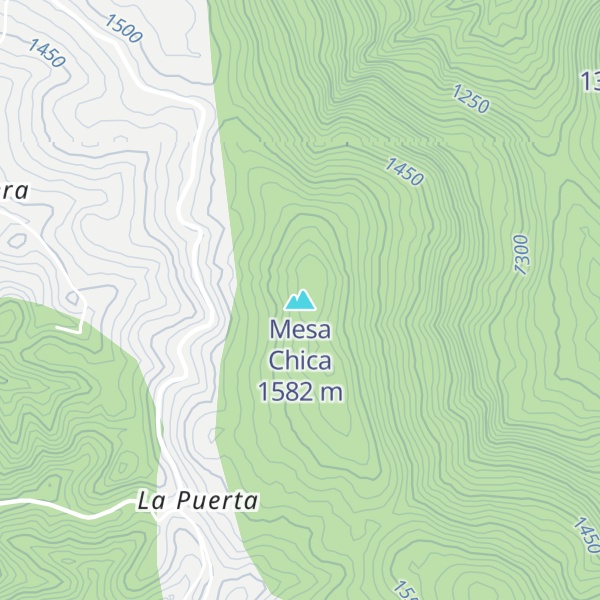 Map of Mesa Chica