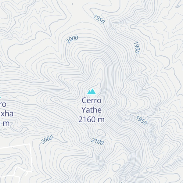Map of Cerro Yathe