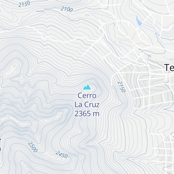 Map of Cerro La Cruz