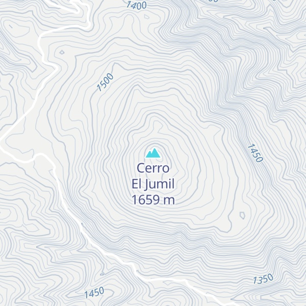 Map of Cerro El Jumil