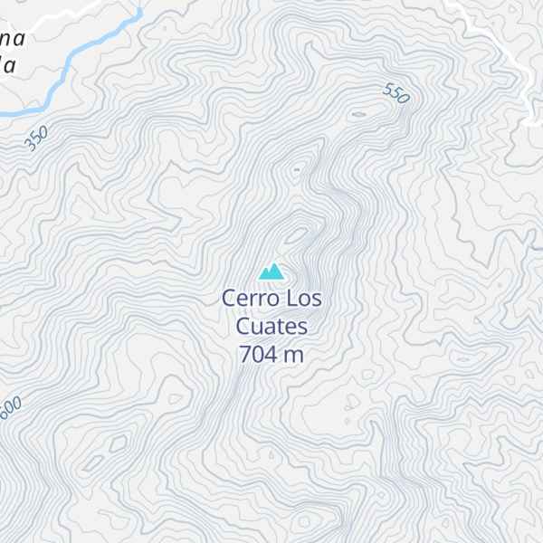 Map of Cerro Los Cuates