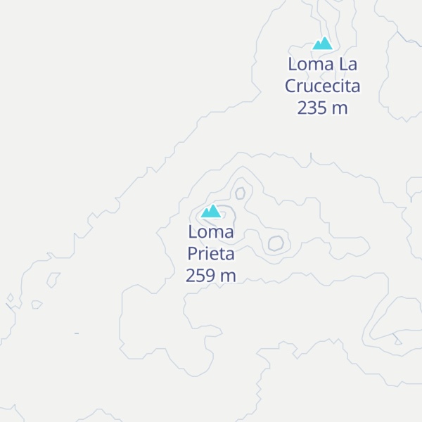 Map of Loma Prieta