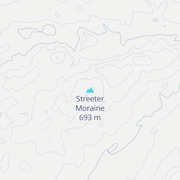 Map of Streeter Moraine