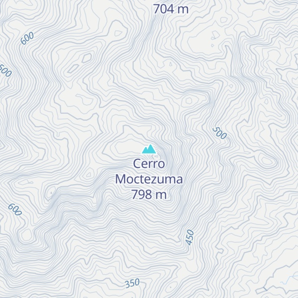 Map of Cerro Moctezuma