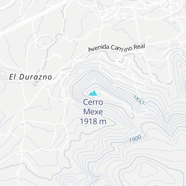 Map of Cerro Mexe