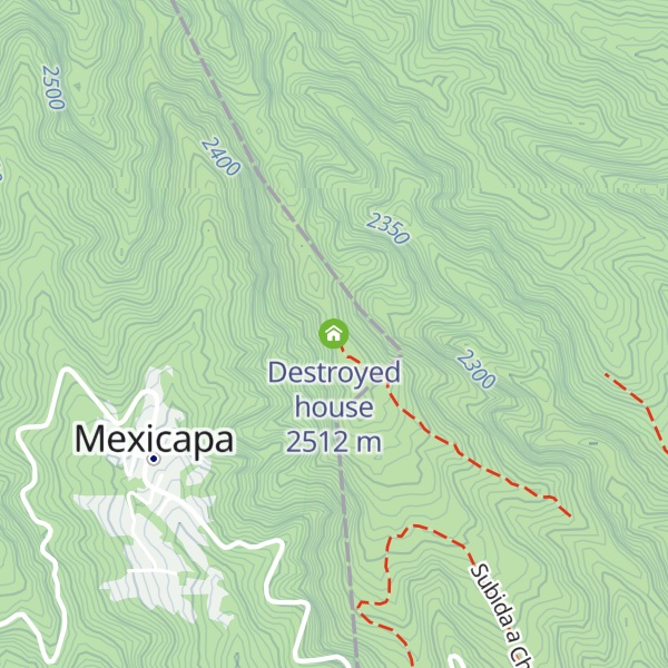 Map of Destroyed house