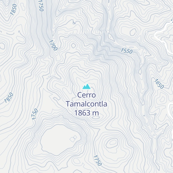 Map of Cerro Tamalcontla