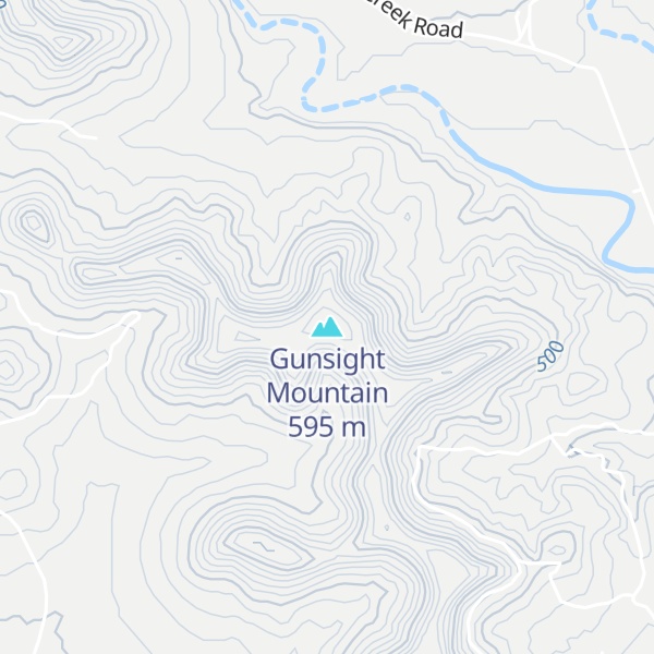 Map of Gunsight Mountain