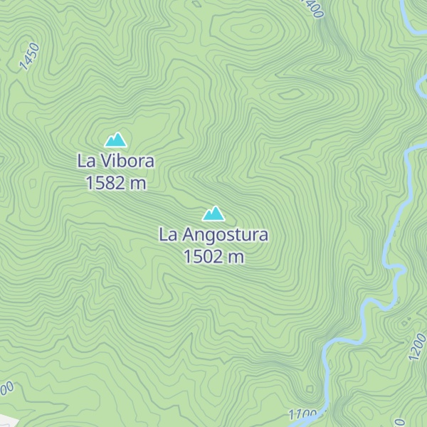 Map of La Angostura