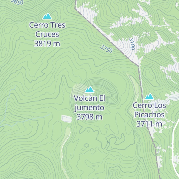 Map of Volcán El jumento