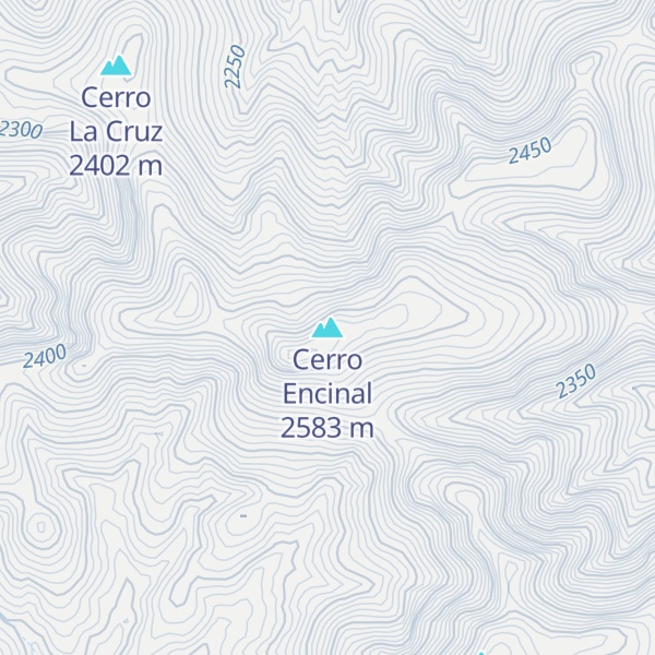 Map of Cerro Encinal