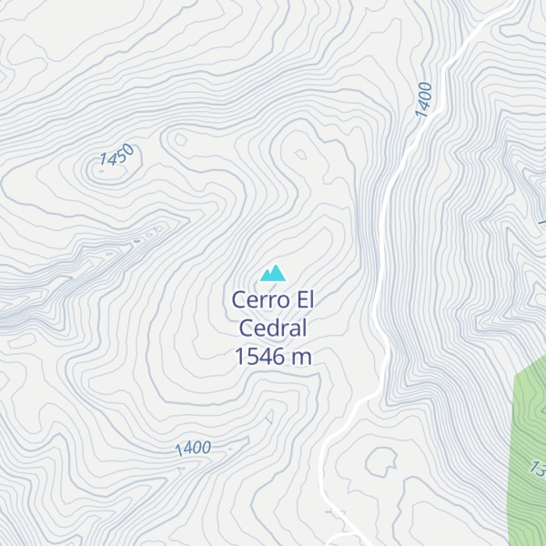 Map of Cerro El Cedral