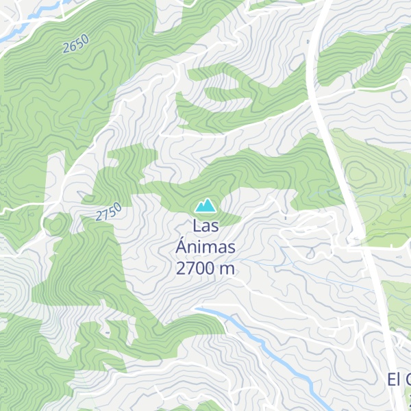 Map of Las Ánimas