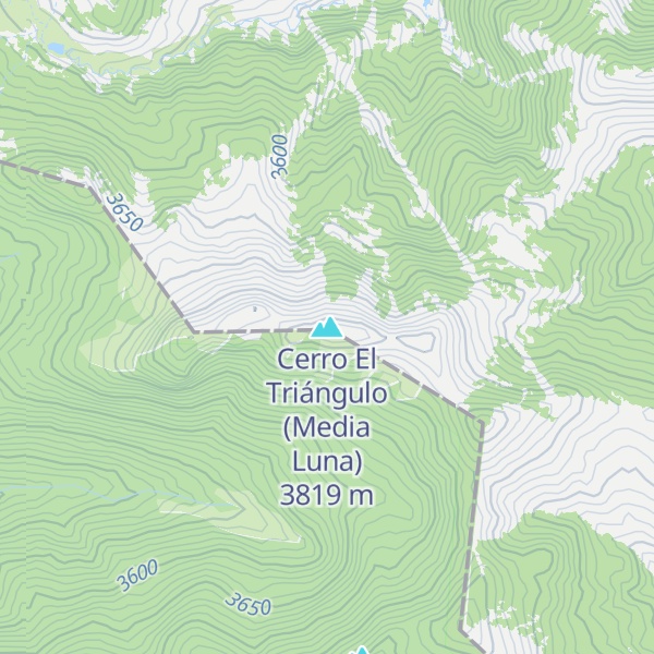 Map of Cerro El Triángulo (Media Luna)