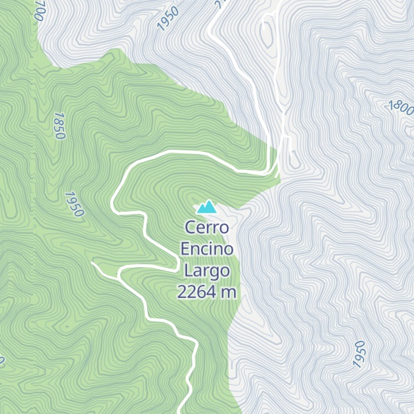 Map of Cerro Encino Largo