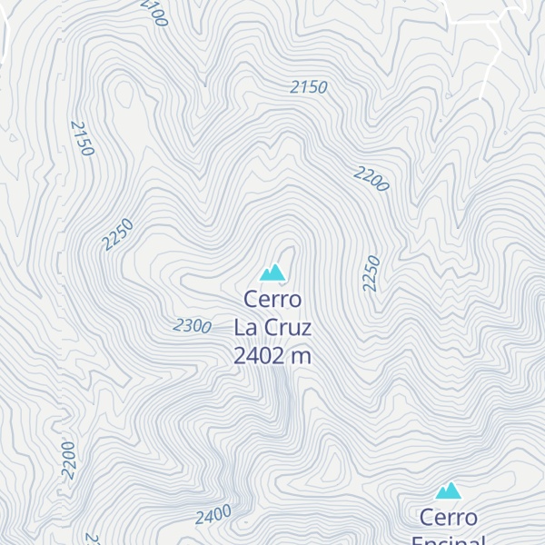 Map of Cerro La Cruz