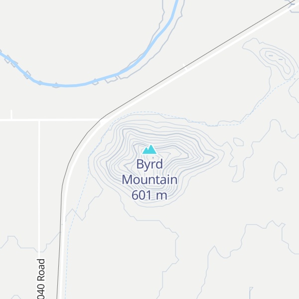 Map of Byrd Mountain