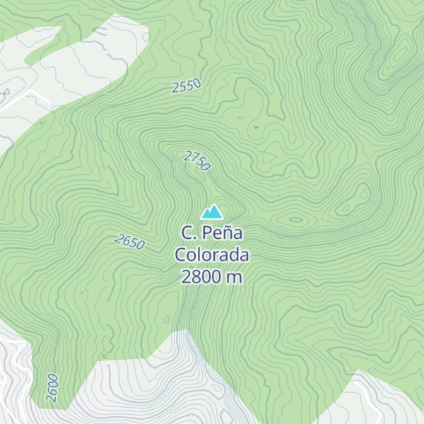 Map of C. Peña Colorada