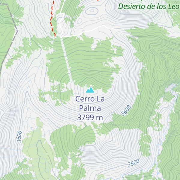 Map of Cerro La Palma