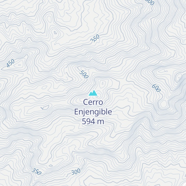 Map of Cerro Enjengible