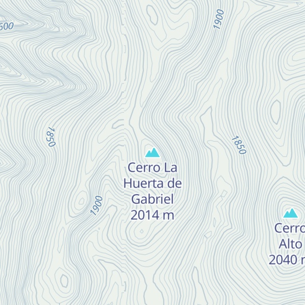Map of Cerro La Huerta de Gabriel