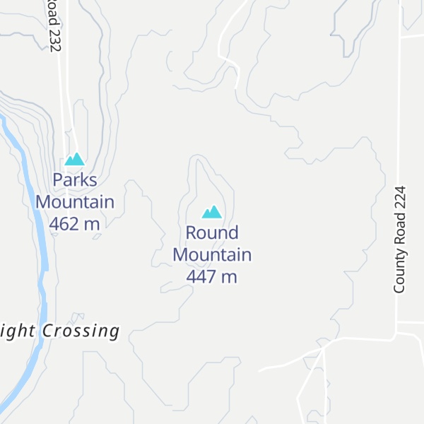 Map of Round Mountain