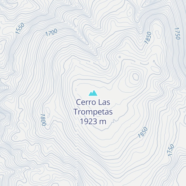 Map of Cerro Las Trompetas