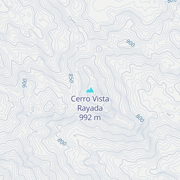 Map of Cerro Vista Rayada