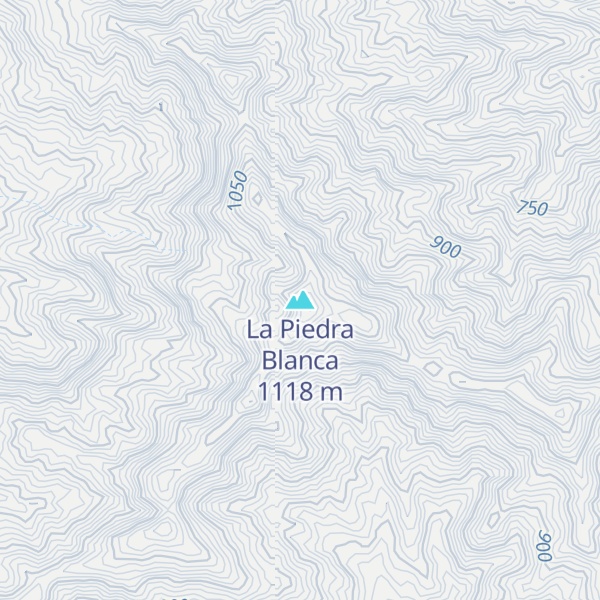Map of La Piedra Blanca