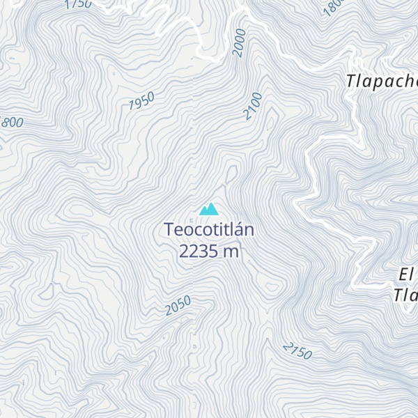 Map of Teocotitlán