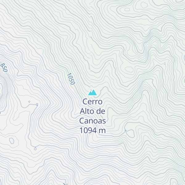 Map of Cerro Alto de Canoas
