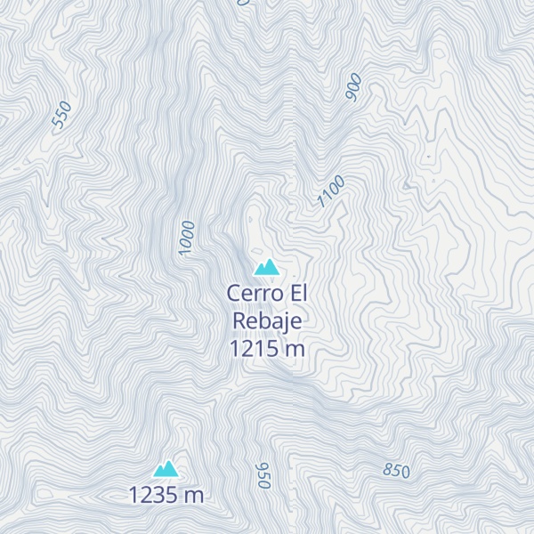 Map of Cerro El Rebaje