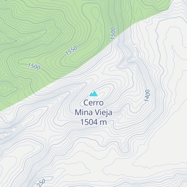 Map of Cerro Mina Vieja