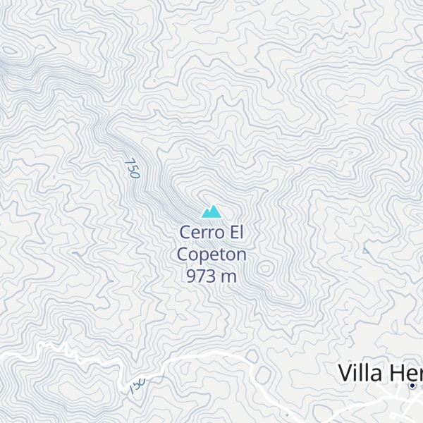Map of Cerro El Copeton