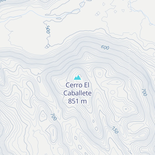 Map of Cerro El Caballete