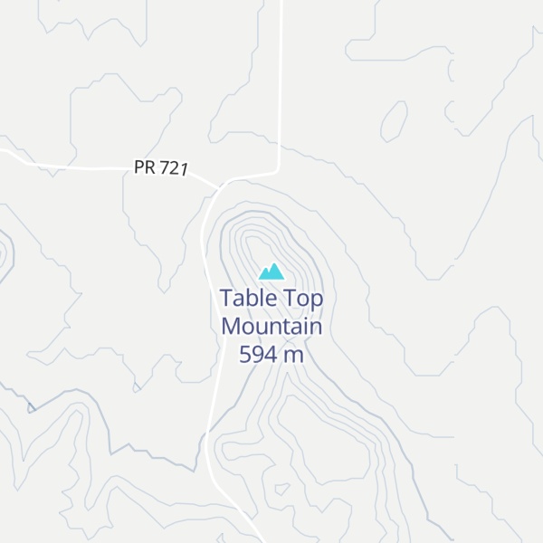 Map of Table Top Mountain