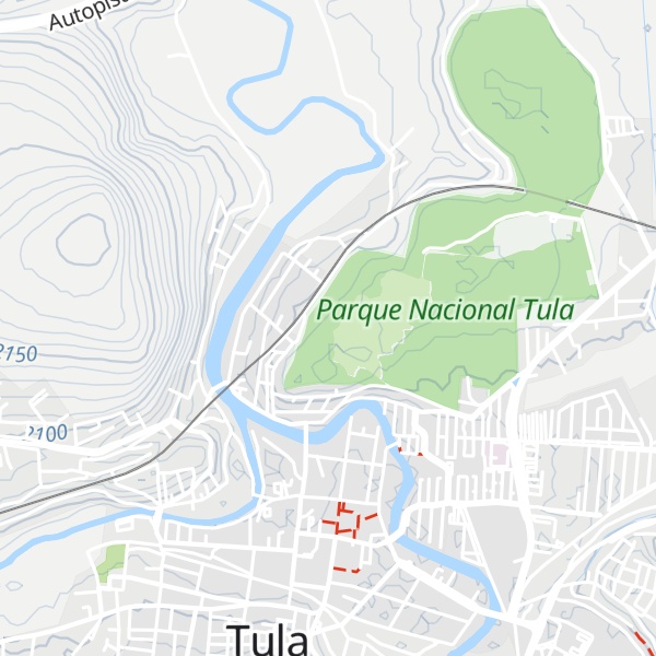 Map of Cerro Tesoro