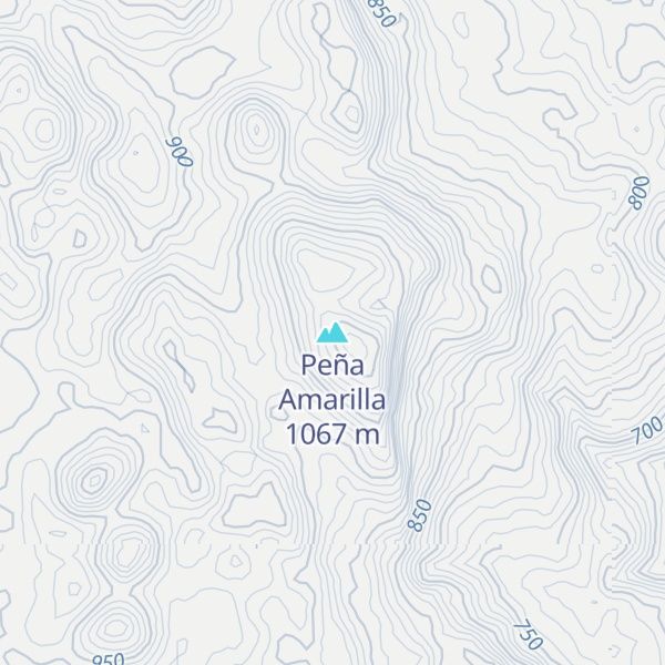 Map of Peña Amarilla