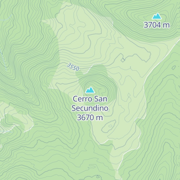 Map of Cerro San Secundino