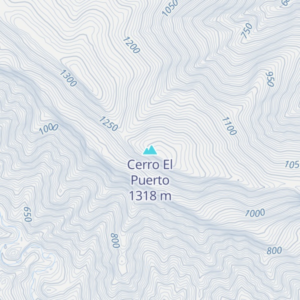 Map of Cerro El Puerto