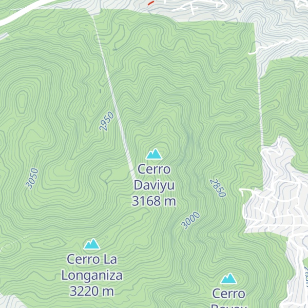 Map of Cerro Daviyu