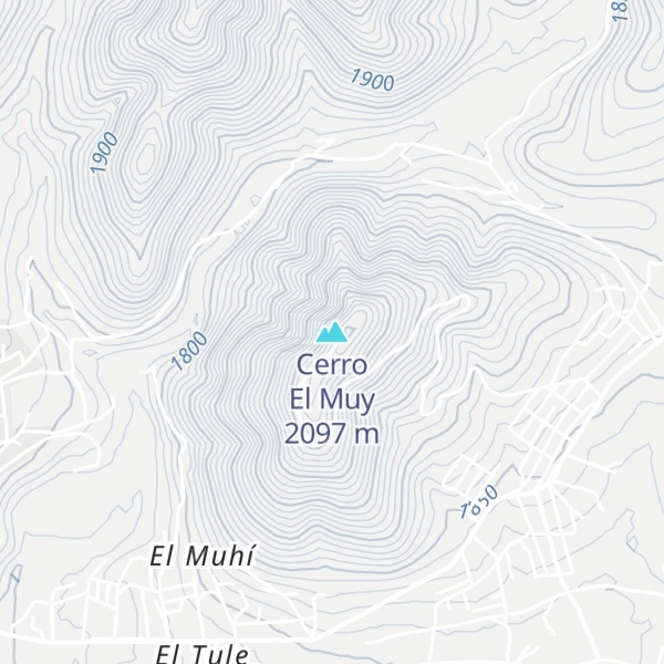 Map of Cerro El Muy