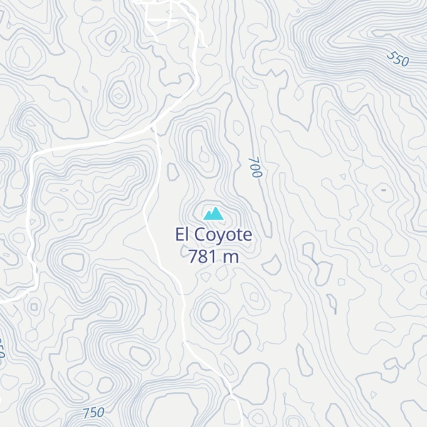 Map of El Coyote