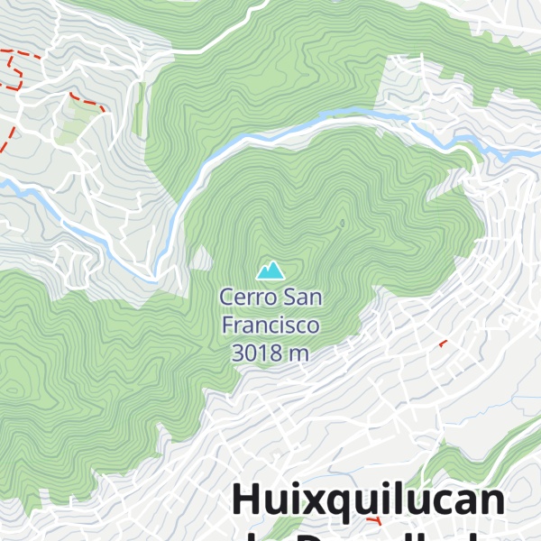 Map of Cerro San Francisco