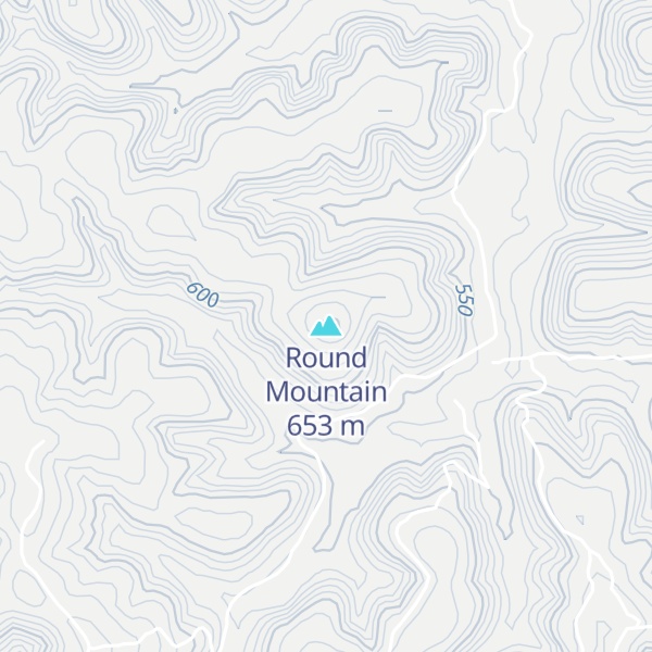 Map of Round Mountain