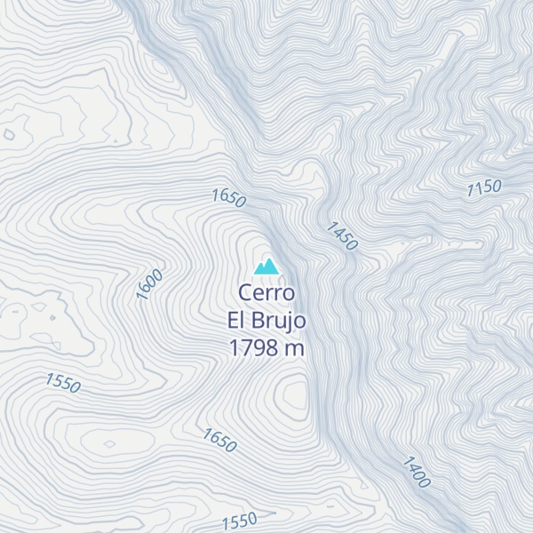 Map of Cerro El Brujo